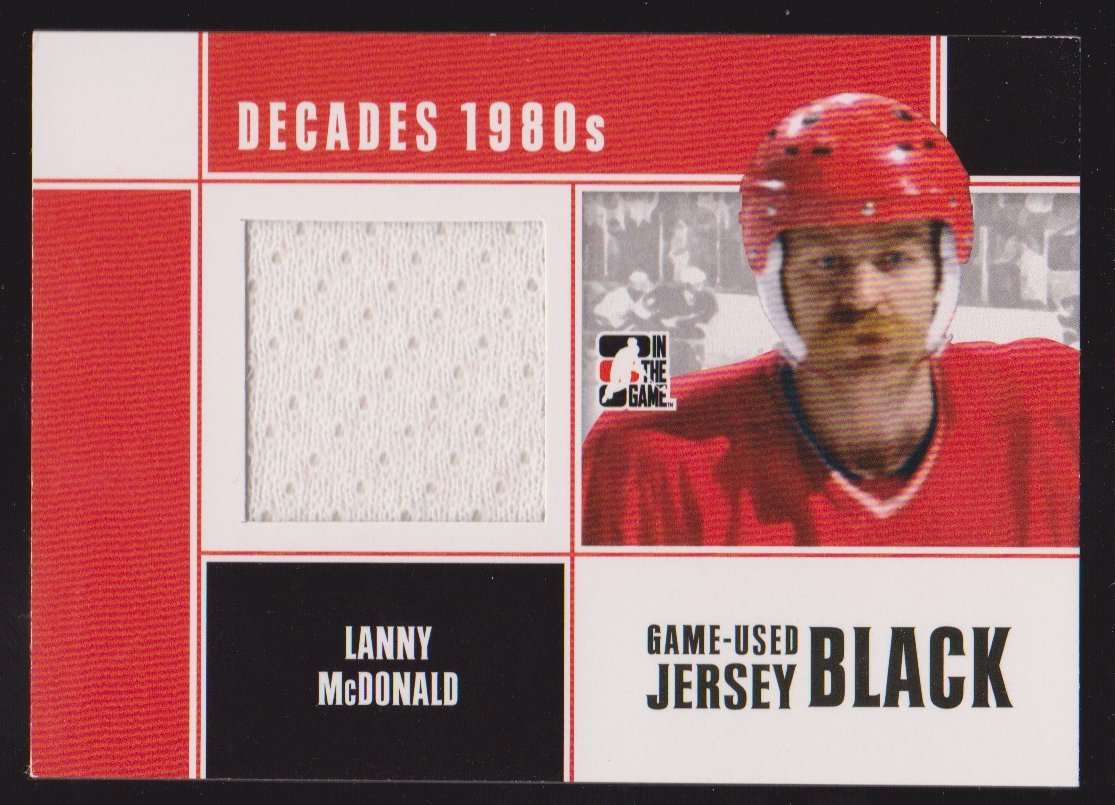 2010-11 ITG Decades 1980s Jerseys Black #M38 Lanny McDonald (image for) 2010-11 ITG Decades 1980s Jerseys Black #M38 Lanny McDonald